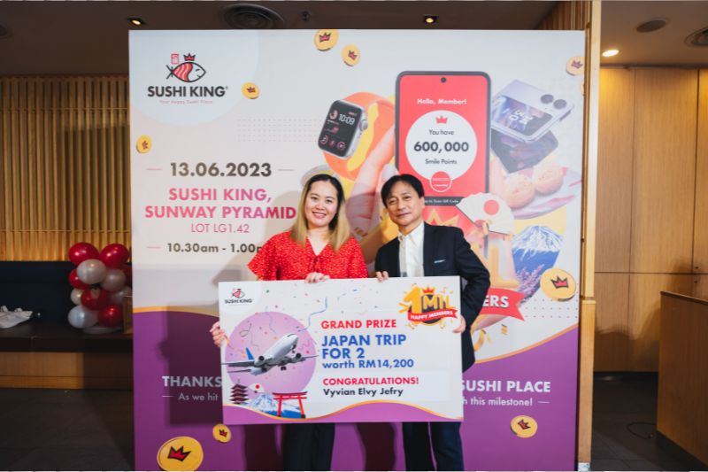 Sushi Lover Won a Trip to Japan Through Sushi King 1 Million Happy Members’ Campaign