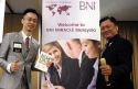(From left to right): Adi Afendi and Marcus Teoh, BNI Miracle chapter co-founders at the Big Business Opportunity Day 