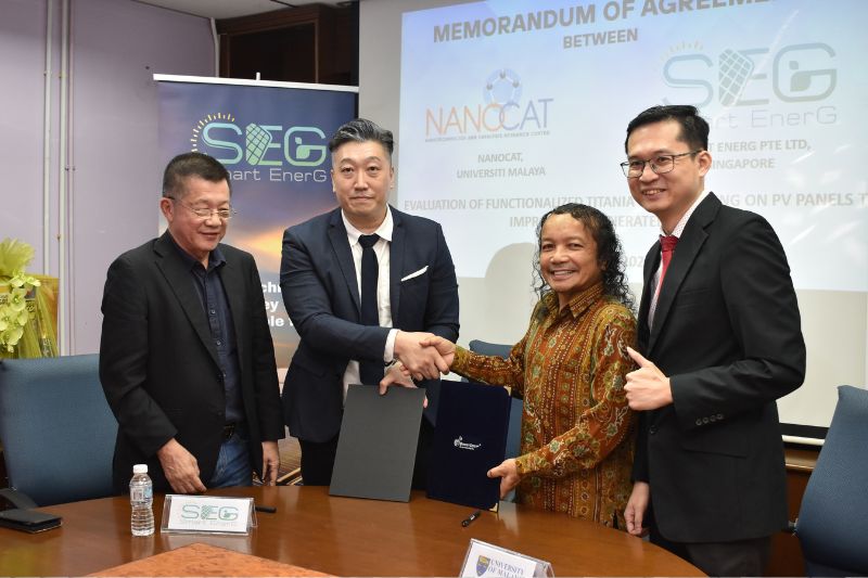 Collaboration with Universiti Malaya Academics yields a groundbreaking nanocoating for Photovoltaic (PV) Panels
